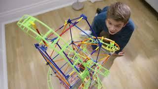 KNEX Thrill Rides Lunar Launch Roller Coaster Building Set