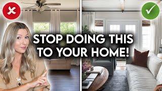 10 REASONS YOUR HOME LOOKS CHEAP  INTERIOR DESIGN MISTAKES