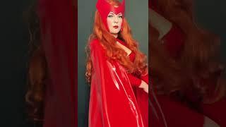 Latex Scarlet Witch Cosplay Reveal 