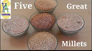 All about five positive milletsIdentificationdifferences uses of five siridhanya