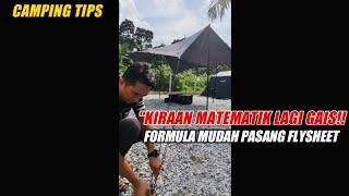 TUTORIAL  CARA PASANG FLYSHEET MONSTER TARP TERPALING MUDAH..JIMAT PEG DAN LEBIH KEMAS