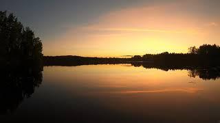 Teurajärvi auringonlasku 18.7.2020