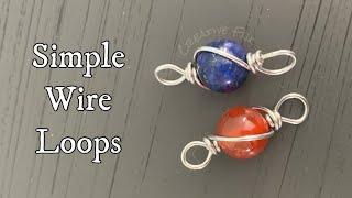How to make wire wrapped loops - twist design