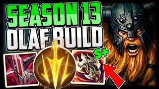 HOW TO PLAY OLAF TOP & CARRY FOR BEGINNERS + BEST BUILDRUNES SEASON 13 - LEAGUE OF LEGENDS