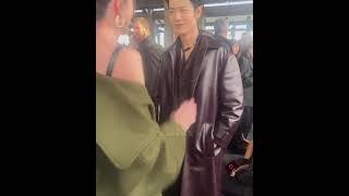 Cut Low Neck Xiaozhan️ GUCCI fashion show at Milan Fashion Week 2024