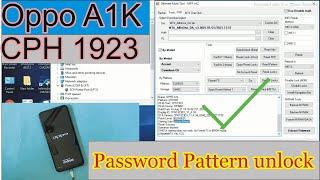 Oppo A1k CPH1923 Pattern Password Unlock UMT World First Succes Report  #A1k_Unlock_UMT
