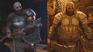 Brok & Kratos Explain Why Kratos Weapons Were Downgraded Back To Level 1 - God Of War Ragnarök