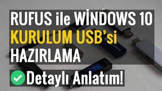 RUFUS İle Windows 10 Kurulum USB’si Hazırlama