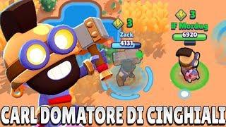 AUGURI CLASH OF CLANS + CARL DOMATORE DI CINGHIALI    Brawl Stars ITA