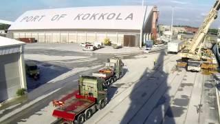 Ahola Special - Transporting coldboxes at Kokkola port