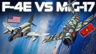 Vietnam Mig-17 Vs US F-4E Phantom  DOGFIGHT  Digital Combat Simulator  DCS 