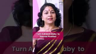 How to turn a breech baby naturally in telugu  Best Gynaecologist in Hyderabad #shorts