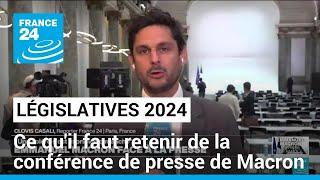 Extreme droite dissolution... ce quil faut retenir de la conférence de presse dEmmanuel Macron