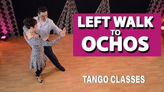 How to do Back Ochos from a Caminada on the left.