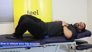 How to release your back of hip muscles using a ball