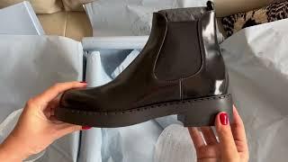 PRADA Slip-on ankle Boots Unboxing