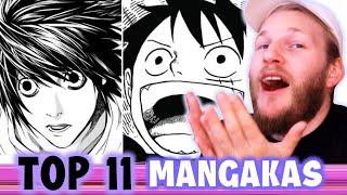 Illustrator REACTS to TOP 11 Famous MANGA ARTISTS DRAWING