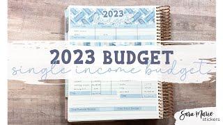 2023 Budget  2023 Annual Budget Planner Set Up  Sara Marie Stickers 