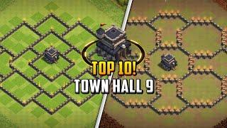 TOP 10 Town Hall 9 TH9 Base Layout + Copy Link 2024  Clash of Clans