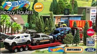 Hot Wheels HEAVY HAULERS  Ep.3  Delivering Ford Cars to the Dealership  Stop Motion  164 Siku