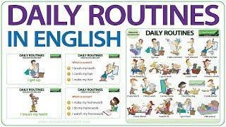 Daily Routines in English - Vocabulary