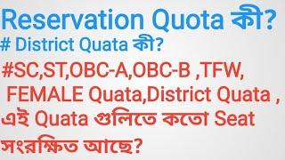 Jexpo 2022 Reservation Quota Seat for SC ST OBCFEMALETFW DISTRICT QOURTA Candidate.