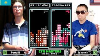 TOO AGGRESSIVE Portal Tommy  May 24 Rd 1  Classic Tetris Monthly Masters