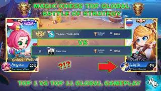 TOP 1 VS TOP 11 GLOBAL BATTLE - MAGIC CHESS BEST META SYNERGY - Mobile Legends Bang Bang