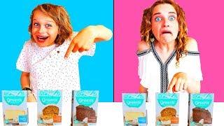 TWIN TELEPATHY CAKE CHALLENGE 2  *hilarious* with The Norris Nuts SIS Vs BRO style