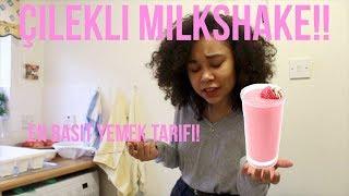 Çilekli Milkshake Nasıl Yapılır? Basit Yemek Tarif