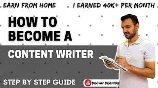 Earn Rs. 40K+ per month  What is content writing & how to start  No qualification or fees  Hindi