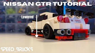 How To Lower Rear End On LEGO Nissan GTR Nismo