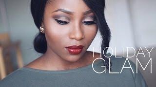 HOLIDAY MAKEUP GLAM CUT CREASE  THATIGBOCHICK