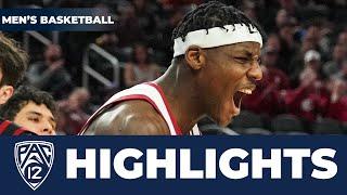 Washington State vs. Stanford  2024 Pac-12 Mens Basketball Tournament Highlights