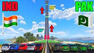 India Vs Pakistan  Gta 5 Indian Cars Vs Pakistan Cars Straight Climbing Challenge  Gta 5 Gameplay