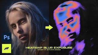 Turn ANY PHOTO Into Blurry Exposure Heatmap Shirt Design  PHOTOSHOP TUTORIAL +FREE ASSET