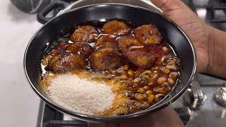 Making The Authentic Ghana Yor Ke Gari Most Popular Street Food In Ghana Quick Easy & Tasty Gobe
