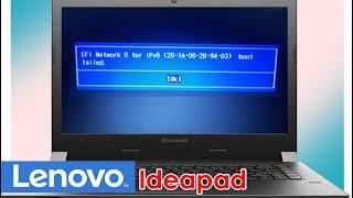 Lenovo G40G405 Efi Network 0 for IPv4 Boot Failed Open BIOS windows dont open on laptop