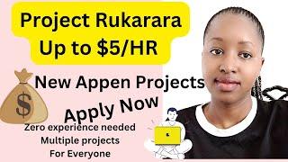 Up to  KSHS 1000HR Working on Easy and Exciting Appen Projects Beginner Friendly