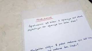 3.sınıf matematik bölme işlemi problemleri #Bulbulogretmen #matematik