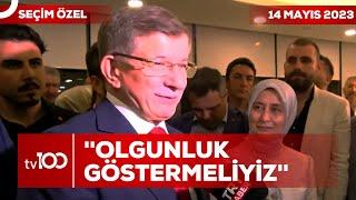 Ahmet Davutoğlundan Açıklamalar  Tv100 Seçim Özel