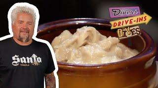 Guy Fieri Eats Old-School Chicken and Dumplings  Diners Drive-Ins and Dives  Food Network