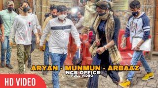 Aryan Khan Arbaaz Merchant and Munmun Dhamecha INNOCENT walk toward NCB Office  FULL VIDEO