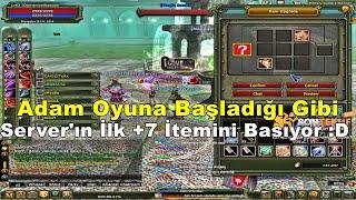 DomenicoWacco - Yeni Serverda İlk Yayınını Açıp Serverın İlk +7 Elit İtemini Basıyor Knight Online