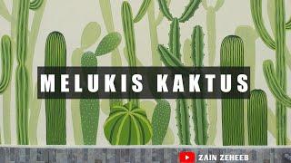 Melukis kaktus