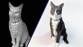 Sculpting Miniature Cat Timelapse  Polymer Clay