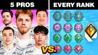 Can 5 NRG Pros Beat EVERY RANK In VALORANT?