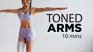 10 Mins Toned Arms Workout  No Equipment