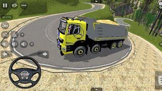 Bharat Benz Truck Material Transport driving  Indian Truck Driving  Truck Mod  Bussid Mod 2024