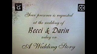 The Learning Channels TLC A Wedding Story Darin and Becci Season 3 Episode 16